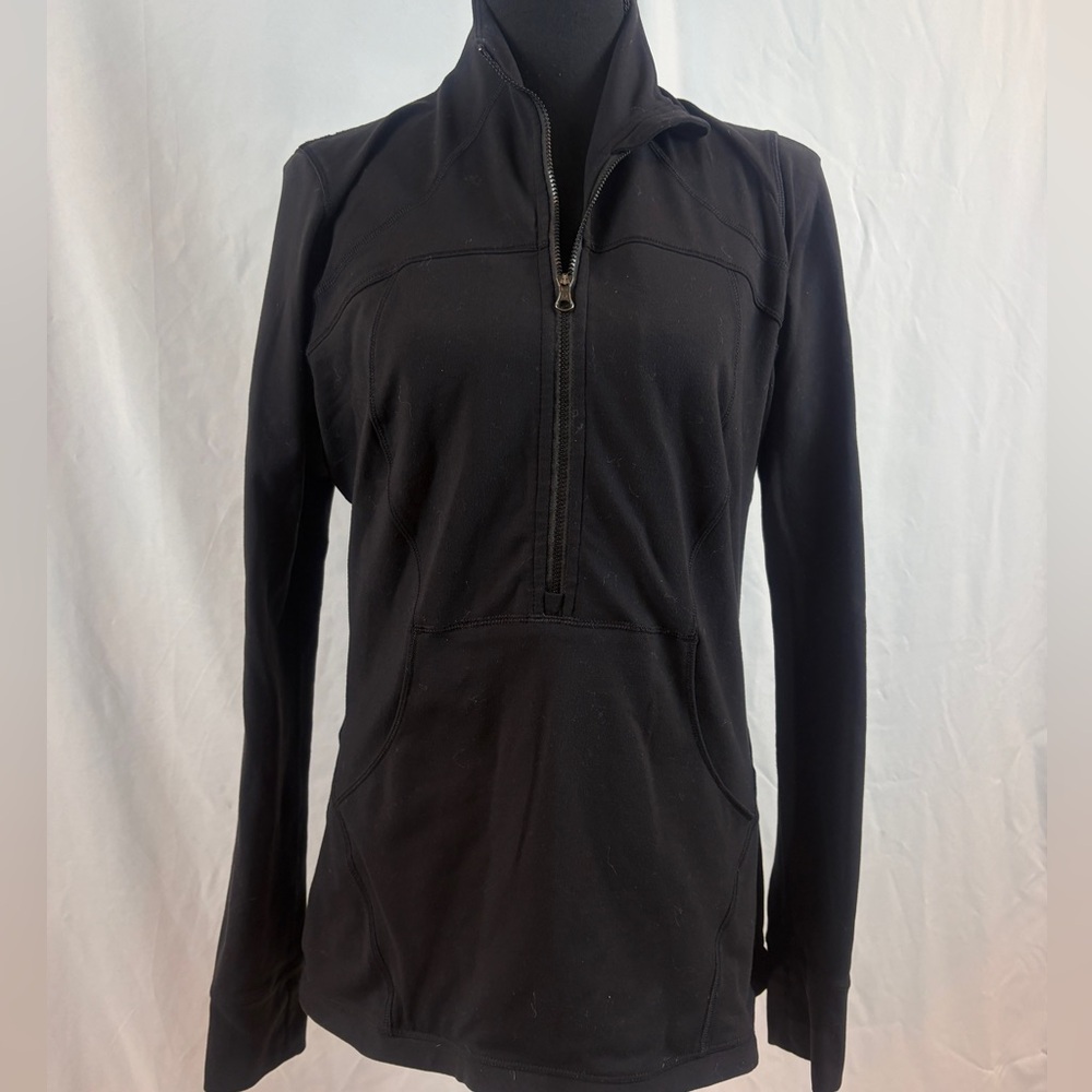lululemon athletica Black Long Sleeve Half-Zip Pullover